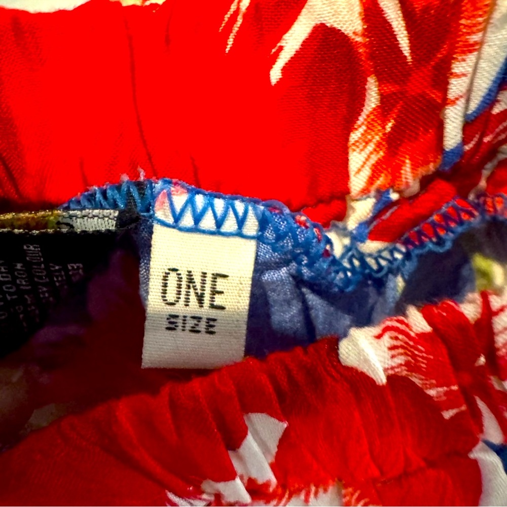 Red and Blue Floral Romper - Picture 8 of 8